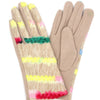 Multi Color Yarn Pattern Smart Touch Gloves
