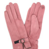 Faux Suede Band Smart Touch Gloves