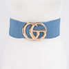 Cg Metal Buckle Denim Elastic Belt