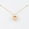 Pearled Heart Pendant Necklace