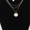 Multi Seashell Charm Drop Necklace