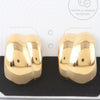 Wide Twist Hoop Earrings
