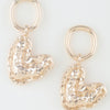 Hammered Boomerang Earrings