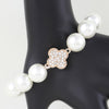 Bejeweled Clover Beaded Bracelet