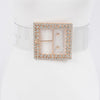 Multi Rhinestone Buckle Clear Plus Size Belt