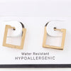 Shiny Cubic Hoop Earrings