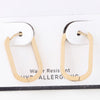 Delicate Link Chain Oval Earrings
