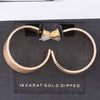Crosshatched Wide Hoop Earrings