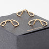 Triple Open Wave Ring Set