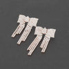 Rhinestone Ribbon Earrings