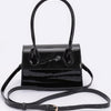Enamel Top Handle Crossbody Bag