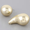 Bulky Shiny Teardrop Earrings