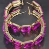 Stone Hoop Earring