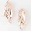 Shiny Double Leaf Drop Earrings