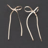 Metal Snake Chain Ribbon Earring