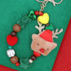 Rudolph Reindeer Christmas Keychain Bracelet