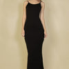 Ribbed Mermaid Hem Camisole Maxi Dress