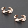 Twist Of Elegance Plated Earrings