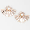 Pearl Fan-shaped Earrings