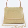 Mirror Metallic Top Handle Bag