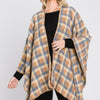 Plaid Pattern Ruana