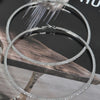 10cm Double Rhinestone Hoop Earrings