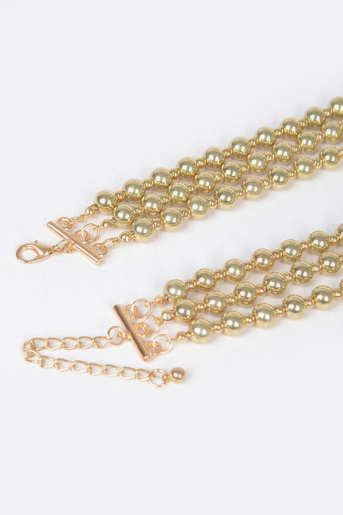 Ccb Ball Necklace Set