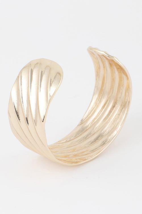 Ridged Cuff Bracelet