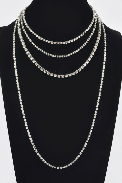 Rhinestone Multi-layer Necklace