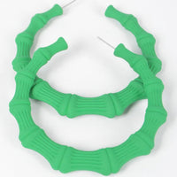 Color Paint Bamboo Shape Earring