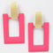 Rectangle Shape Drop Earring
