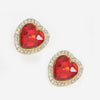 Heart Shape Stone Earring