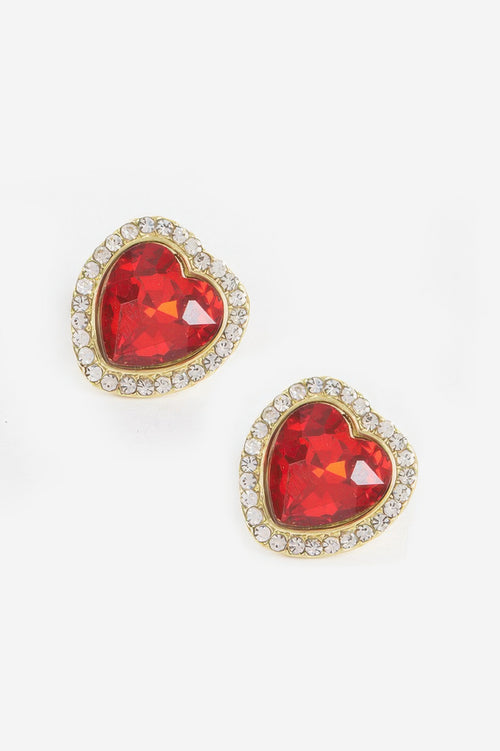 Heart Shape Stone Earring