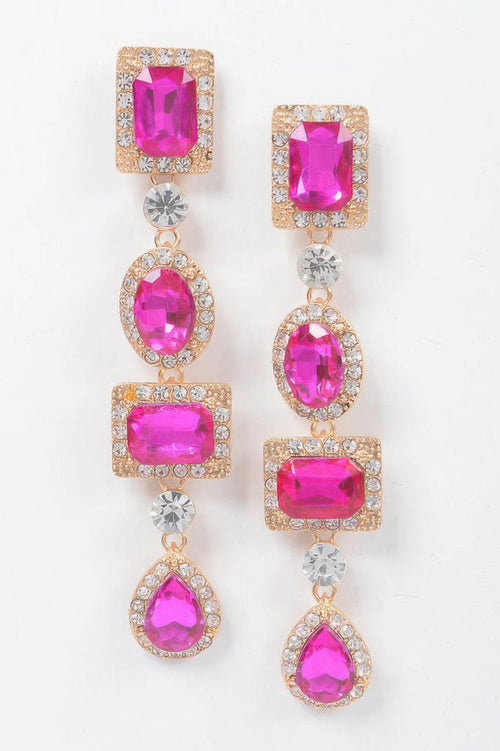 Multi Shape Stone Earring