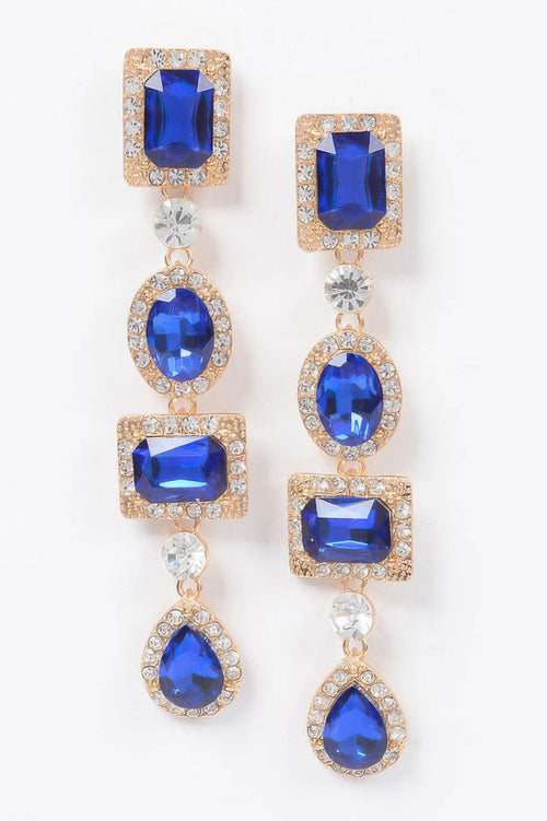 Multi Shape Stone Earring