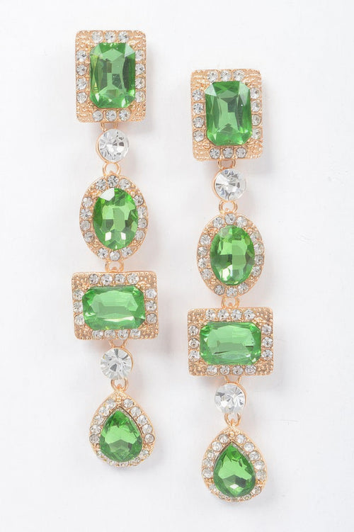 Multi Shape Stone Earring