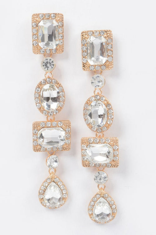 Multi Shape Stone Earring