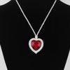 Jeweled Crystal Heart Necklace