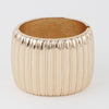 Wide Ribbed Cuff Bracelet