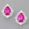 Jeweled Teardrop Crystal Stud Earrings