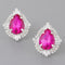 Jeweled Teardrop Crystal Stud Earrings