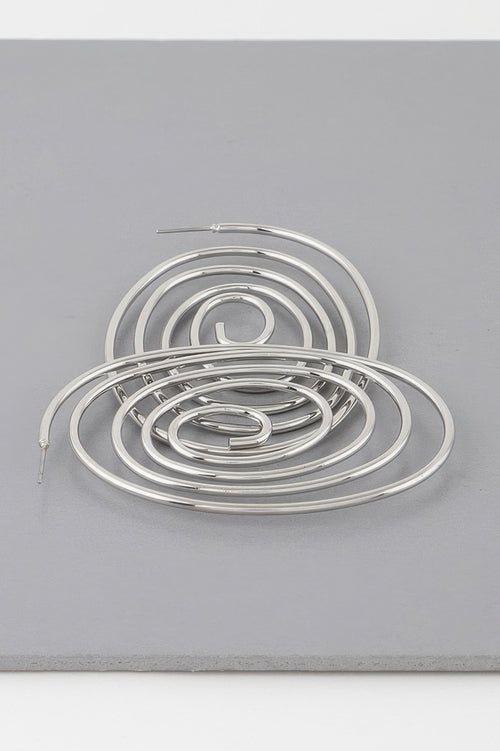 Abstract Swirl Stud Earrings