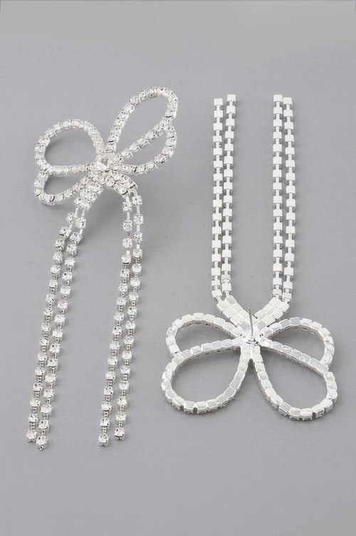 Jeweled Butterfly Drop Earrings