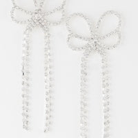 Jeweled Butterfly Drop Earrings