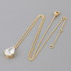Rhinestone Teardrop Pendant Necklace
