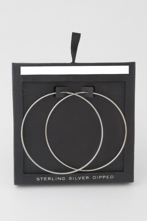 Shiny Delicate Hoop Earrings