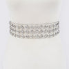 Multi Large Stone Clear Waist Belt
