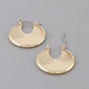 Rising Disk Hoop Earrings