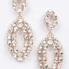 Rhinestone Oval Daggle Earring