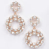 Rhinestone Round Daggle Earring